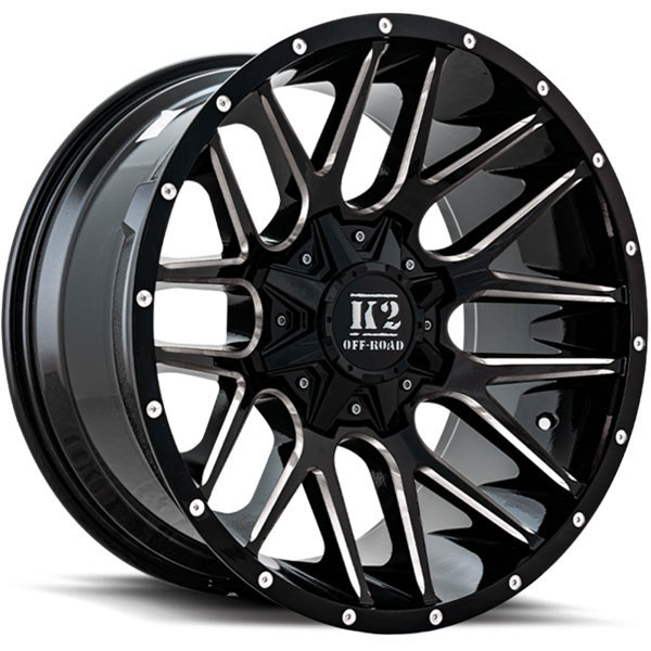 K2 OffRoad K18 Venom Gloss Black with Milled Spokes